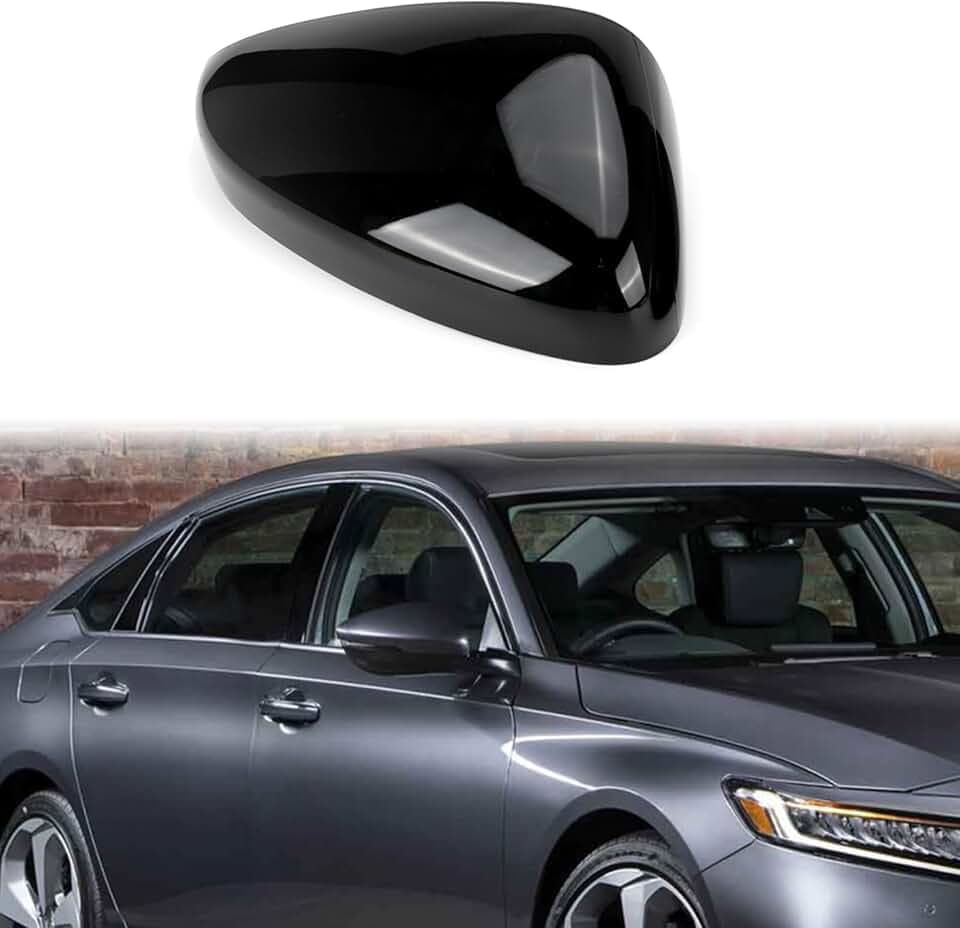 Right Mirror Cover Cap Replace for 2018-2022 Honda Accord LX, EX, Sport