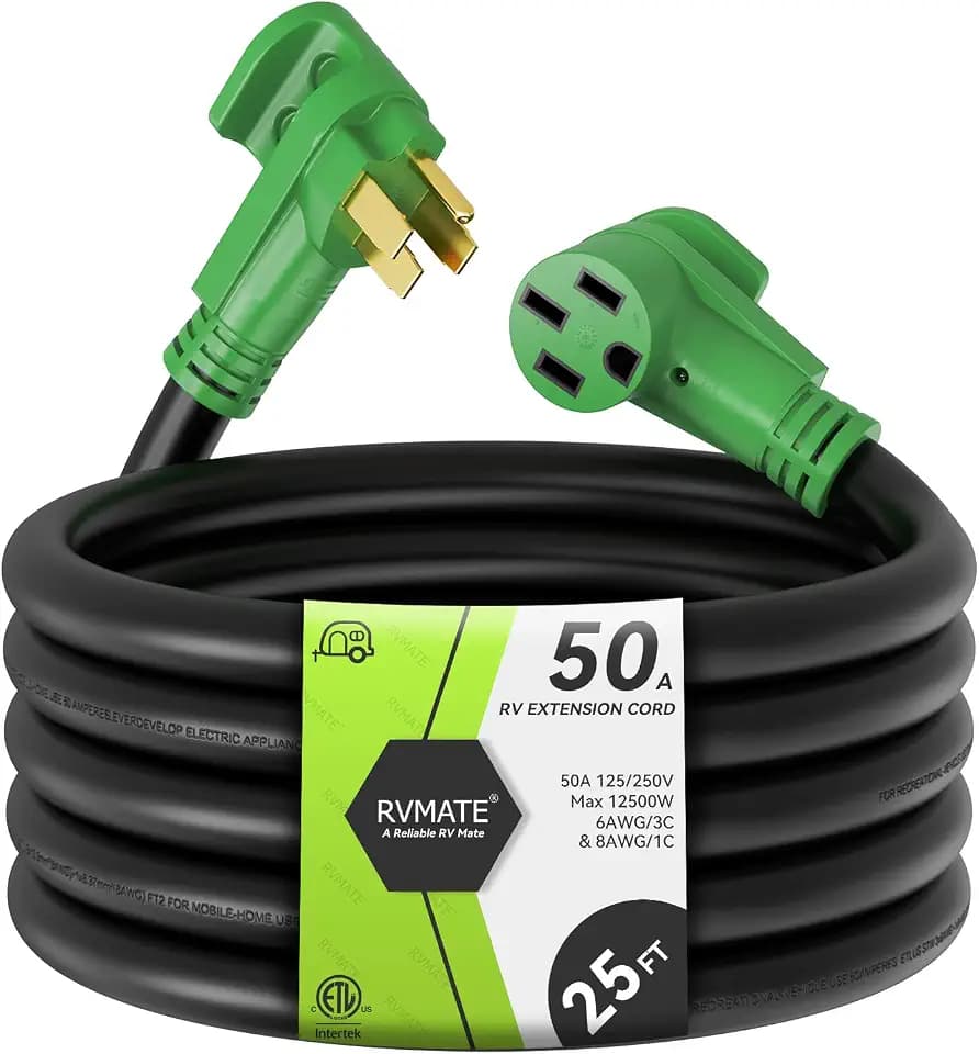RVMATE 50 Amp 25 Foot RV/EV Extension Cord