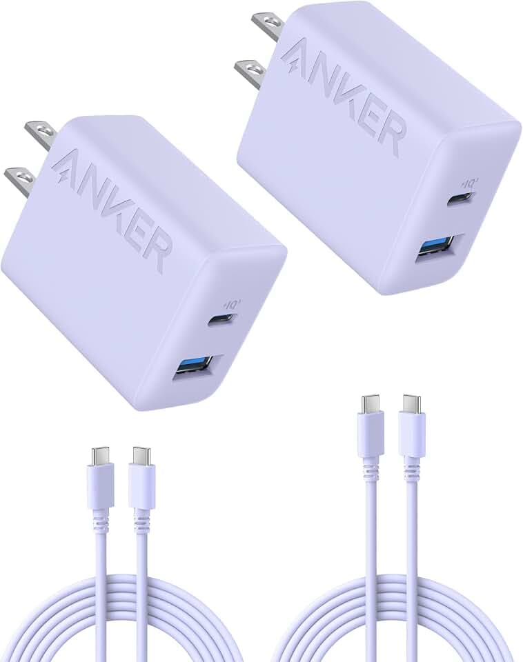 Anker Phone Charger, 20W USB C Charger Block, Type C Charger Fast Charging