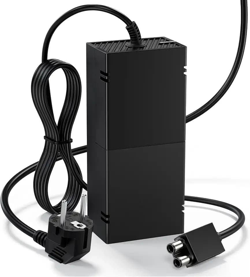 Netzteil für Xbox One Konsolen Adapter Ladegerät mit EU Ladekable onsole Ersatz Kit Netzteile Brick De Ladekable