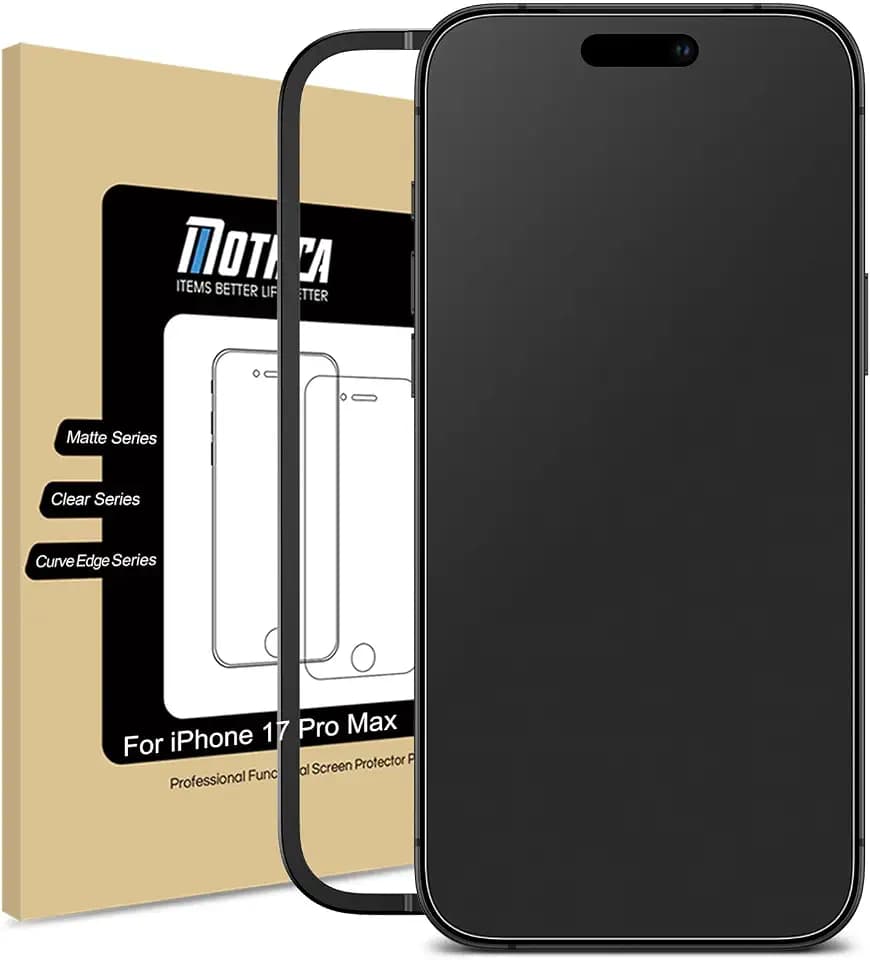 Mothca Matte Glass Screen Protector for iPhone 17 Pro Max 6.9-inch
