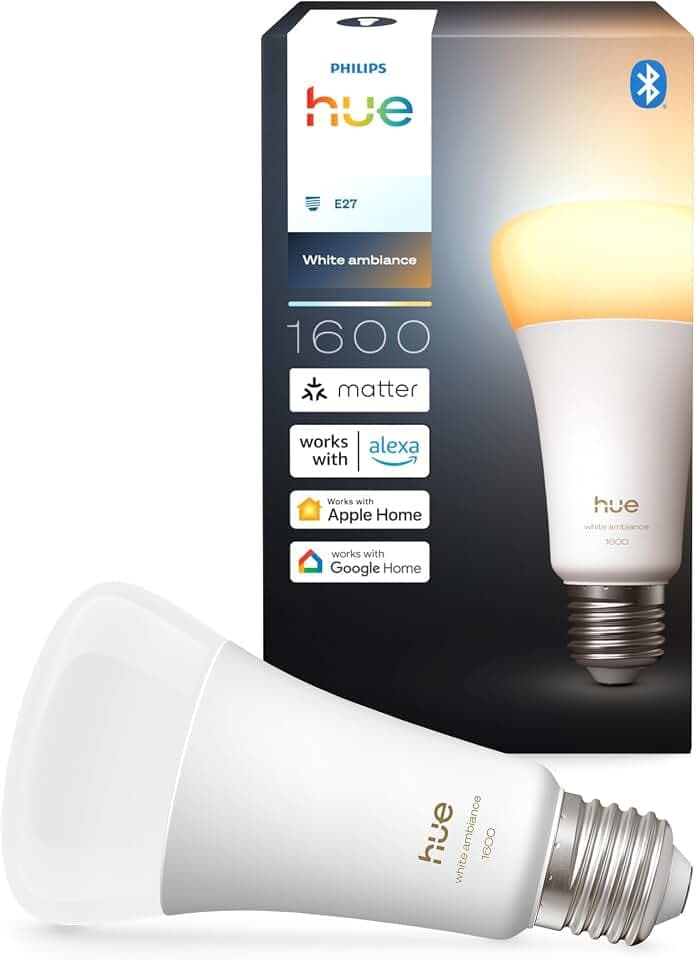 Philips Hue Smart LED A60 Lampe, E27