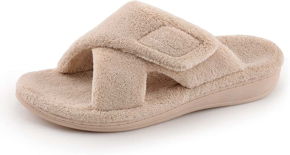 BCSTUDIO Women's Orthopedic House Fuzzy Slippers with Arch Support
