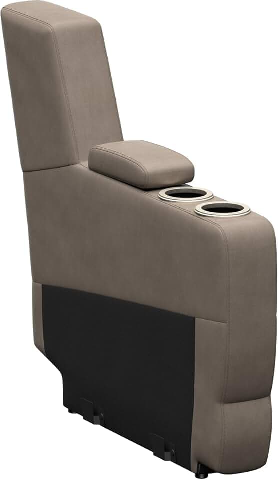 THOMAS PAYNE Signature Seismic Series Driftwood RV Theater Seating 5" Center Console with Storage Compartment, Dual Cupholders - 2024044198