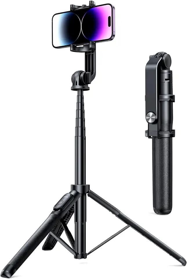 UGREEN Selfie-Stick mit Bluetooth, 3-in-1-Stativ, ausziehbar, Einbeinstativ, verstellbar, mit Fernbedienung, kabellos, abnehmbar, kompatibel mit iPhone 15 Plus Pro Max 14 13 Kameras