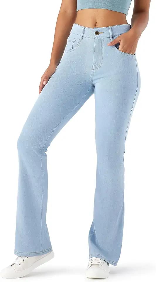 Fanica High Waisted Bootcut Jeans for Women