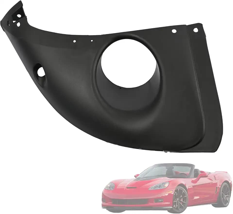 15252926 Left Lower Front Fender with Headliner Extension Compatible with Chevrolet Corvette 2005-2013 Driver side Front Fender Liner Shield Extension Replace 10328100