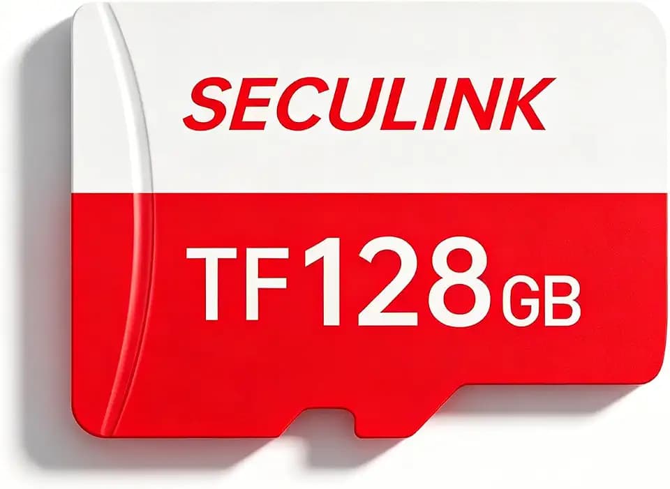 SECULINK 128GB TF Memory Card FAT32 Format Class 10 High Speed Reading/Writing 24/7 Recording for Security Camera Dash Cam and More