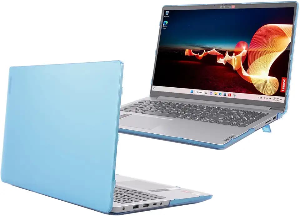mCover Case Compatible ONLY for 2022-2024 15" Lenovo IdeaPad 1 Series (15ADA7 / 15AMN7 / 15ALC7 / 15IAU7 / 15IGL7 / 15IJL7 / 15IRU7) Windows Laptops (NOT Fitting Any Other Models)- Aqua