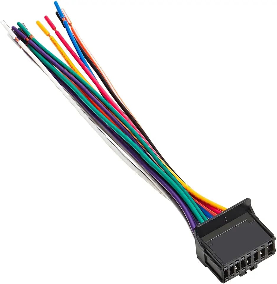 NuIth 16 Pin Car Radio Wiring Harness for Pioneer AVIC AVH DEH Stereo Connector Aftermarket DVD NAV AVH-P3300BT, AVH-P3100DVD, AVH-P3200DVD, AVH-X2500BT, AVH-X8500BHS, AVH-X5500, AVH-X4500