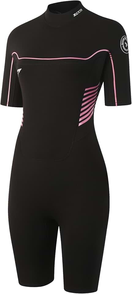 ZCCO Neoprenanzug Shorty Damen Herren, 3/2mm CR Neoprene Kurze
