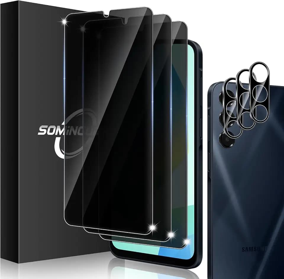 3+3 for Samsung Galaxy A16 5G Privacy Screen Protector Camera Protector