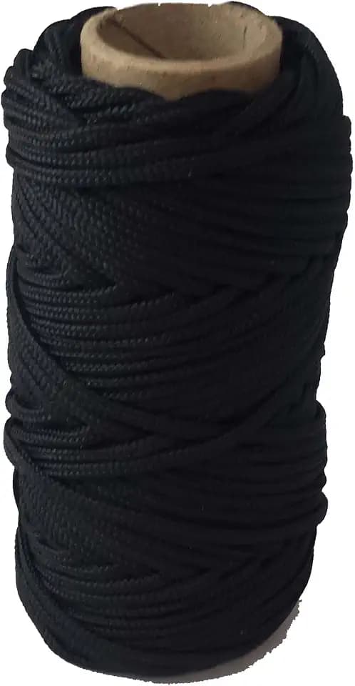 T.W Evans Cordage Co. 12-618-500#18 500' Black and Tarred Braided Nylon Decoy Line