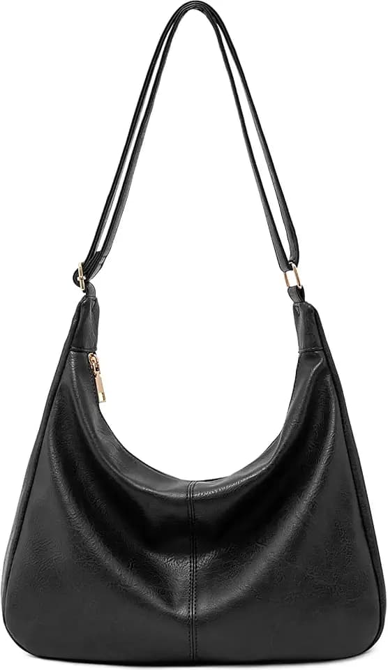 Hobo Bags for Women Foldable Shoulder Handbag CrossBody Purse