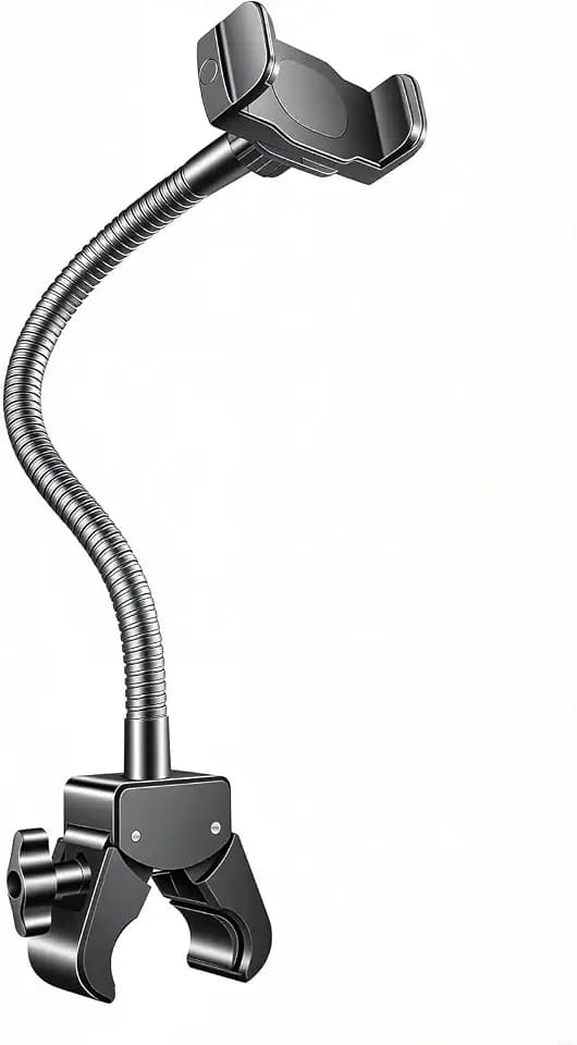 KBC1417 Phone Holder for Mic Stand, 13-Inch Gooseneck, Super Clamp