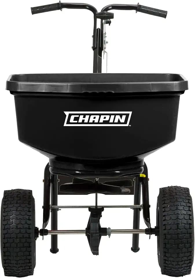 CHAPIN International 8304C 100-pound Contractor Turf Broadcast Spreader, 1-Pack, Black