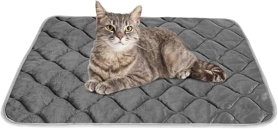 Selbstwärmendes Katzenbett, selbstwärmende Katzenmatte, thermische Haustierbett-Matte, selbstwärmende Hundekäfig-Pad, 50,8 x 40,6 cm