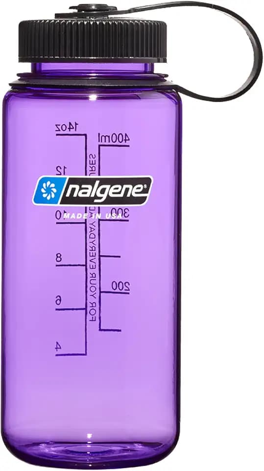 Nalgene 16 oz Wide Mouth Water Bottle, Purple