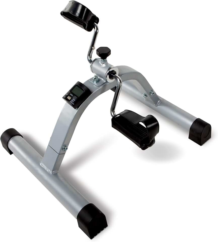 Marcy Under Desk Pedal Exerciser, Portable Mini Bike Cycle for Legs & Arms