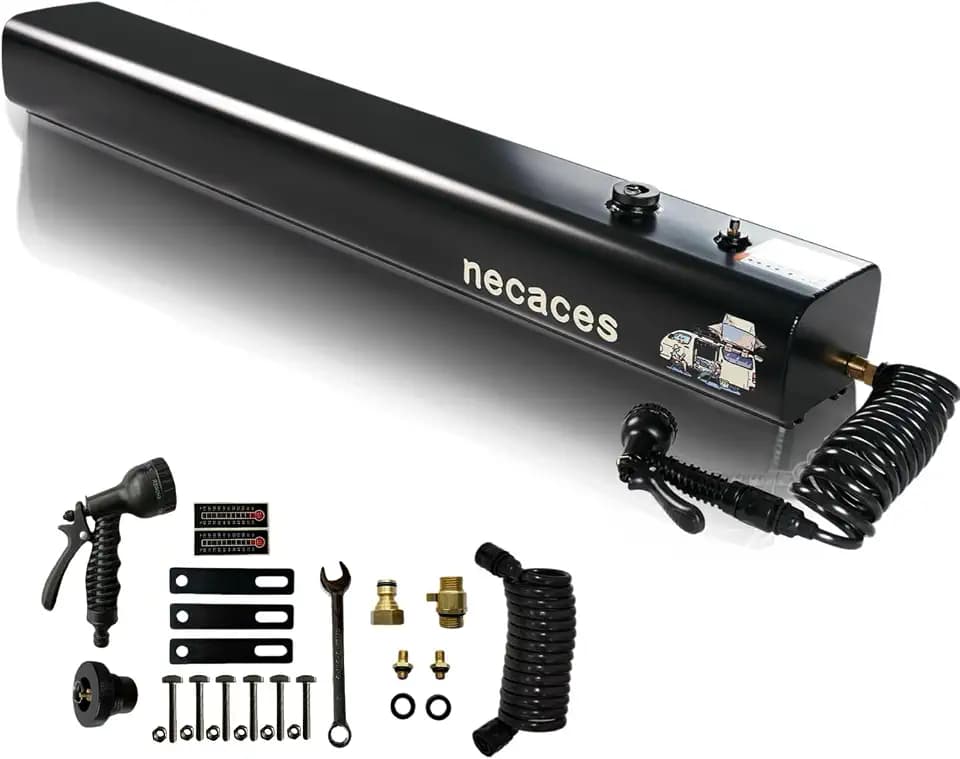 Pressurized Water Tank, Roof Rack Overland Truck Camping Shower