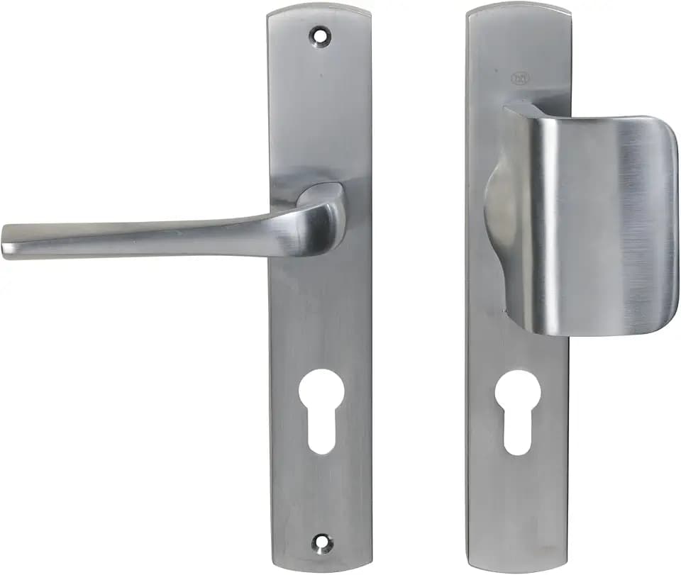 Bricard 8879051 eVidence Türgriff-Set für Tür-Vordertür, Chrom, satiniert, Türgriff