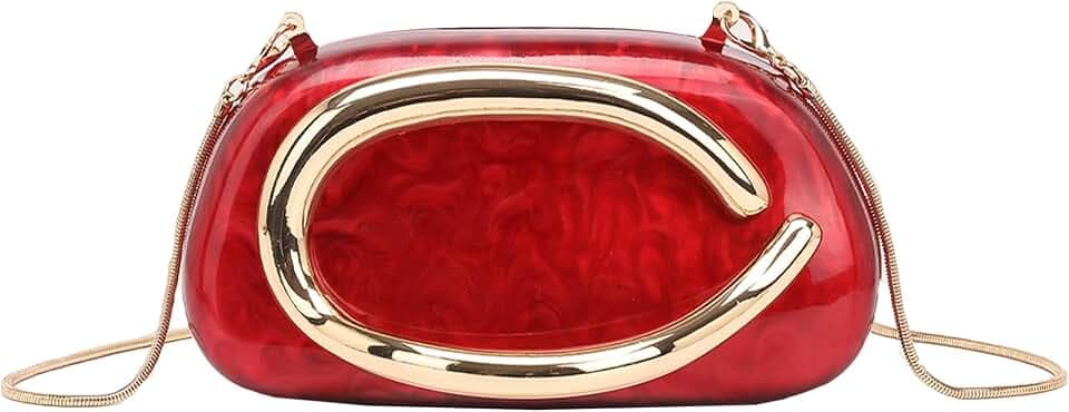 Acrylic Clutch Purse for Women Marbling Evening Wedding Handbags Acrylic Shell Box Purses for Party Prom Cocktail