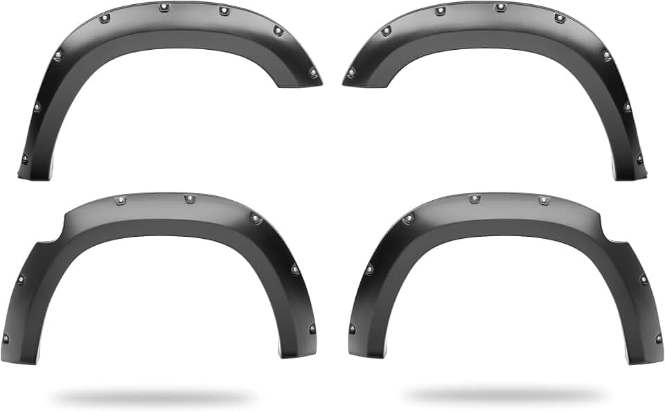 Husky Liners Fender Flares Pocket Style | Fits 2025-2026 Ram 1500, 5.7' & 6.4' Bed (Excludes RHO & Tungsten Models) | Front & Rear, 4-pc Black - 2805943