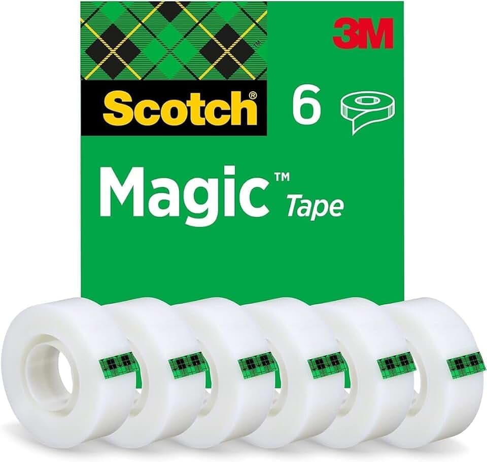 Scotch Magic Tape, 6 Rollen, 19 mm x 33 m