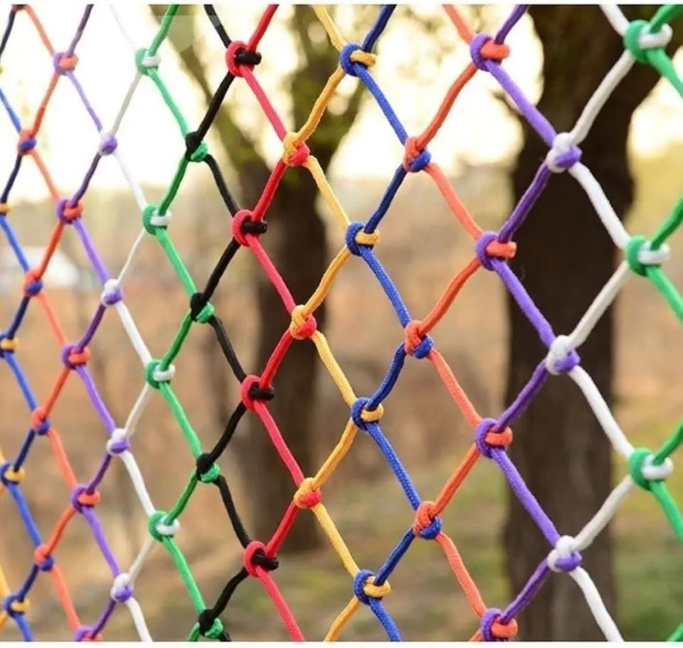Schutznetz Sicherheitsnetz Nylon Ladungs Seilnetz Farbe Dekoratives Seilnetz, Kinder Fallschutznetz, Treppen Schutznetz, Sicherheitsnetz, Outdoor, Balkon, Zaunnetz, Indoor, Kletternetz, Schaukel, Häng
