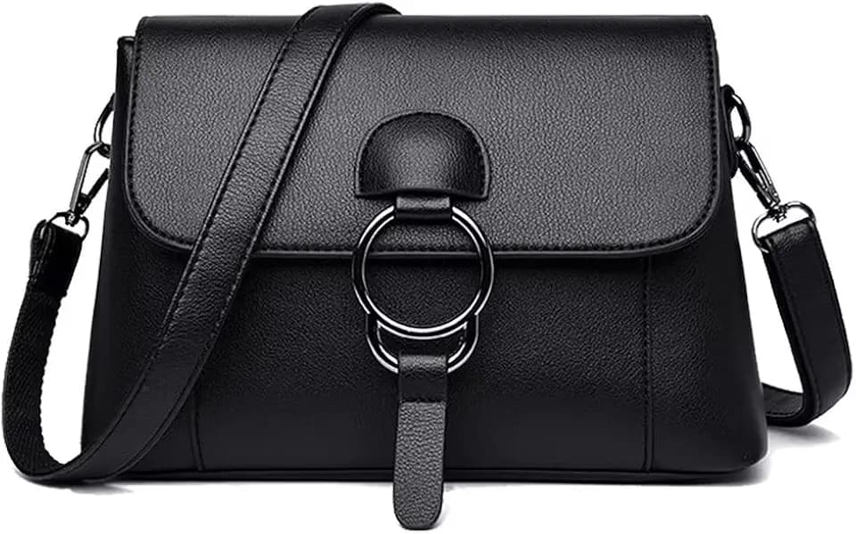 Women’s Leather Crossbody Handbag Multi-pockets Shoulder Bag Tote Purses and Handbags Hobo Tote Bag Top Handle Satchel