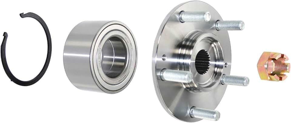 DuraGo 29596149 Front Wheel Hub Kit, 1 Pack, Silver