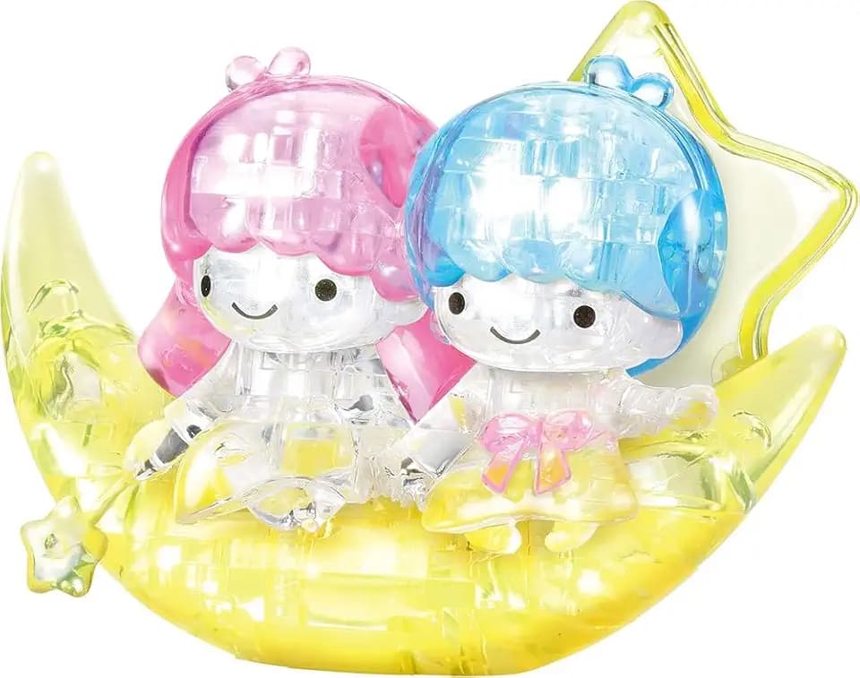 Hanayama 51 Pieces Crystal Gallery Sanrio Little Twin Stars Moon 3D Puzzle