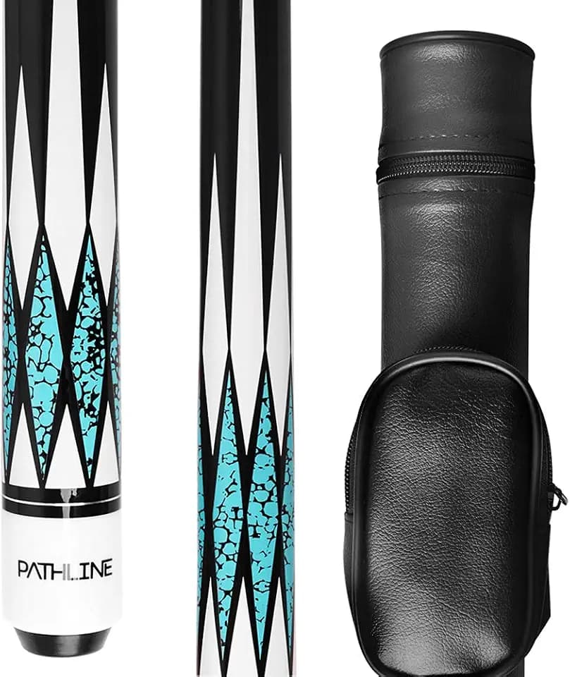 Pool Cue Kit - 58 inch Maple Billiard Pool Stick and Hard Case