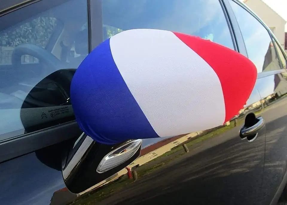 AZ FLAG France Mirror Flag 8x12 in Spandex Polyester Mirror Mount