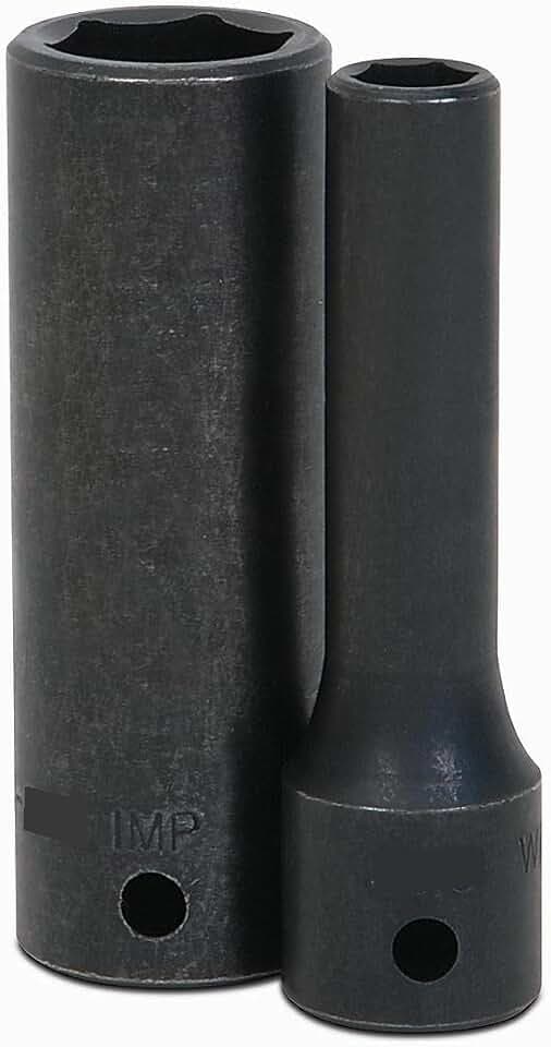 Williams JHW14M-627 SUPERTORQUE 1/2-Inch Drive Deep Impact 6 Pont Socket 27mm Size, Black Industrial Finish, Designed for Maximum Engagement on 6-Point Fasteners