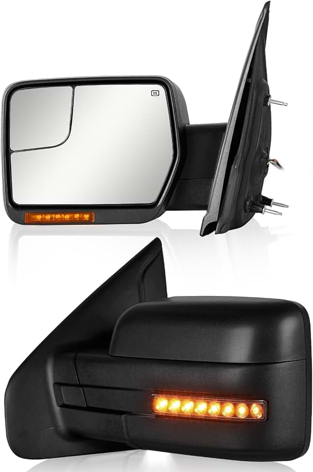 Sanooer Dynamic Side Mirrors for Ford F150 2004-2014 Towing Mirrors