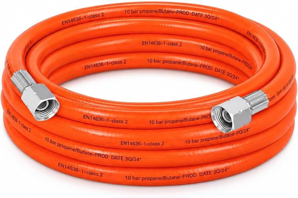 Gasschlauch 5m - G 3/8" LH - Propan Butan Gasschlauch Verlängerung