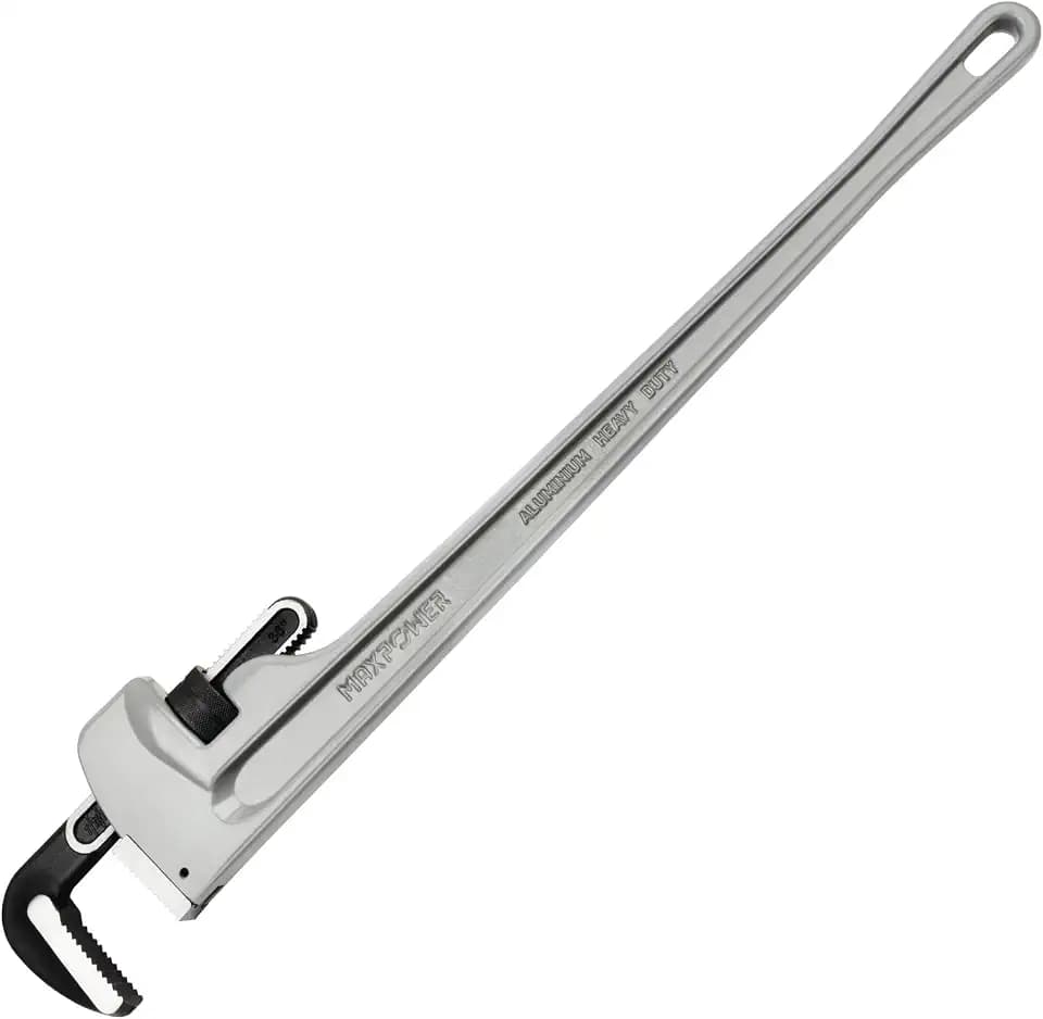 MAXPOWER 36-inch Pipe Wrench, 4.7” Jaw Opening, Aluminum Plumbing Wrench