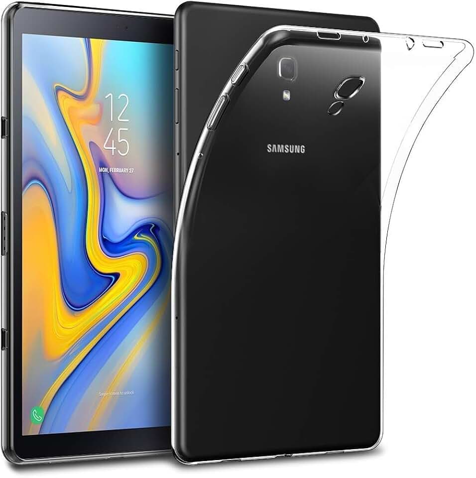 - Transparent Silikonhülle TPU für Samsung Galaxy TAB A 10.5" T590 2018, Premium Kratzfest TPU Durchsichtige Schutzhülle, Ultradünne 0,33 mm