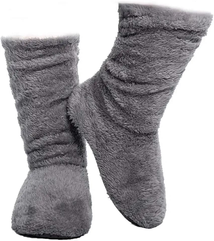 FRALOSHA Herbst und Winter Damen Korallen SAMT Schön Modisch Innen Hausschuhe Bodenschuhe Warm Bleiben Bequem Weich Ruhig Stiefel