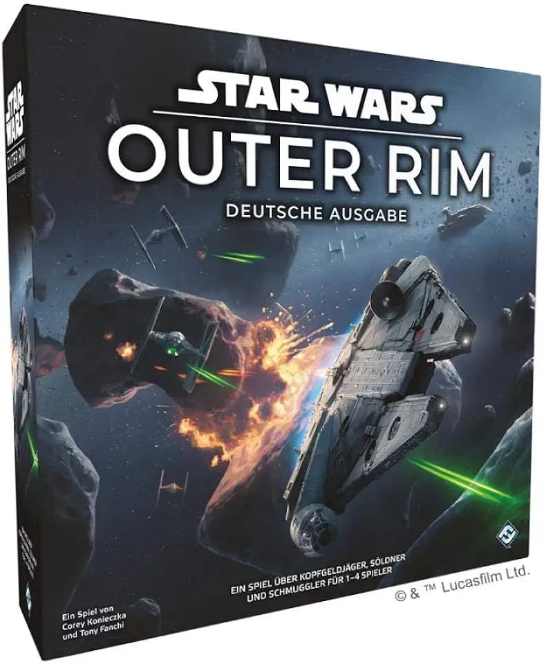Fantasy Flight Games, Star Wars: Outer Rim, Expertenspiel, Brettspiel, 1-4 Spieler, Ab 14+ Jahren, 120+ Minuten, Deutsch