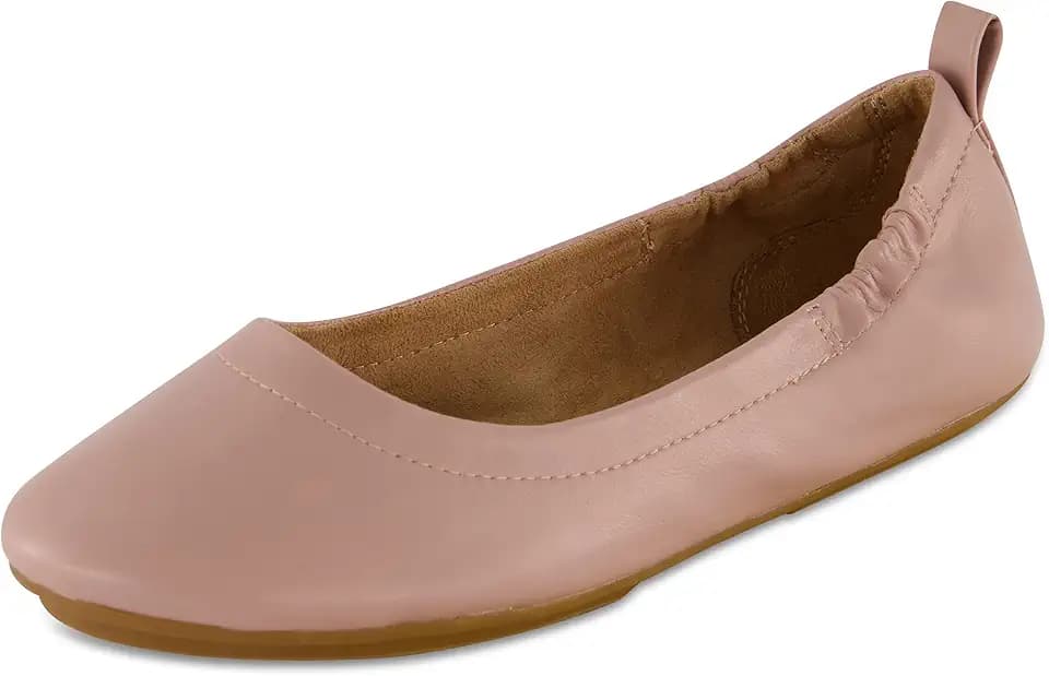 CUSHIONAIRE Women's Misty Comfort Flat with +Memory Foam, Wide Widths Available
