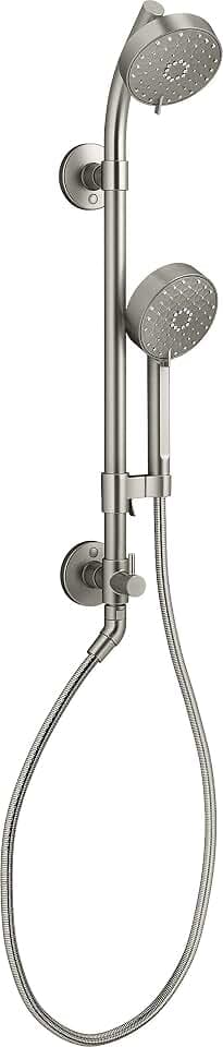 Kohler, 76471-G-BN, Awaken 1.75 GPM Retrofit Shower - Includes Shower Head, Hand Shower, Slide Bar, and Hose, Vibrant Brushed Nickel