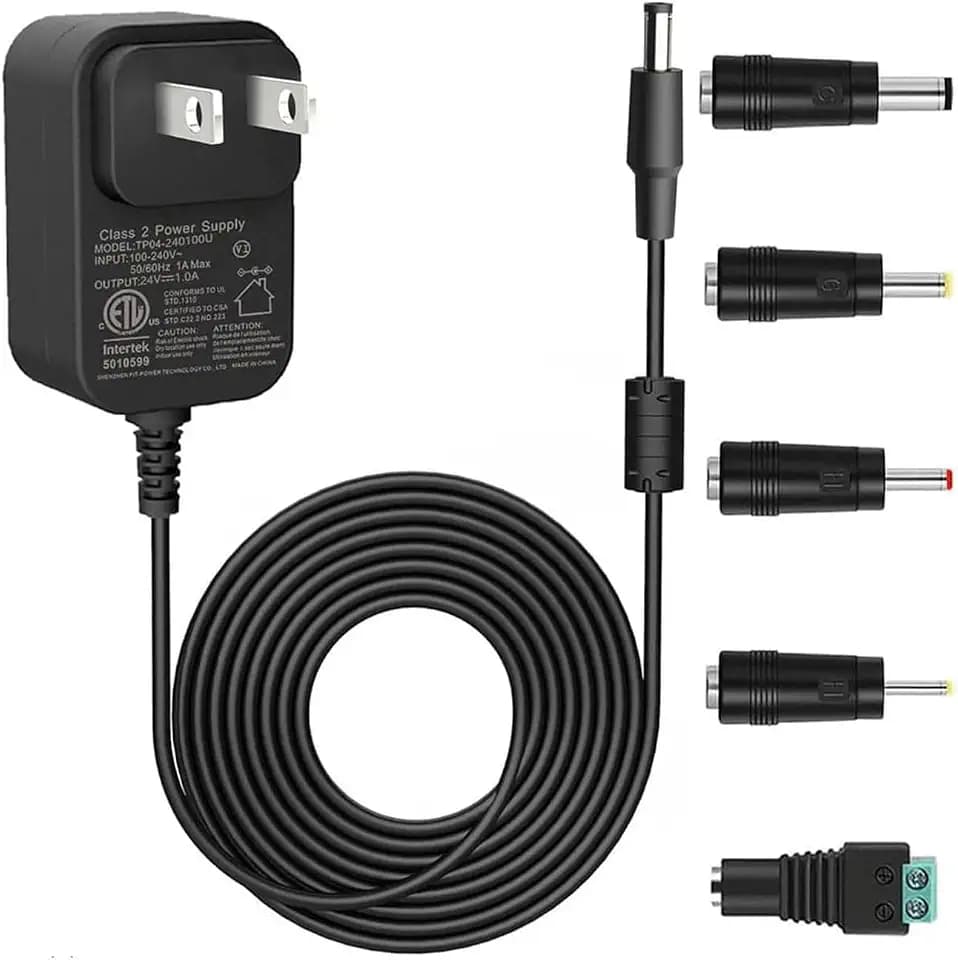 dc 15v Charger Power Adapter Compatible DC15V 0.1A 0.5A 1.0A 1.5A 1.7A 2.0A Power 30W (Max),for 15V LED Lights,DJ Controllers,Drills,Fish Tank Lights,Massage Guns,Lawn Mower Power Cords