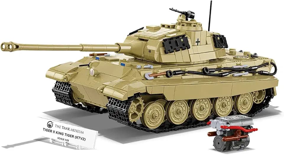 COBI Tiger II King Tiger KTV2, Maßstab 1:28, Panzermodell, 1572 Teile