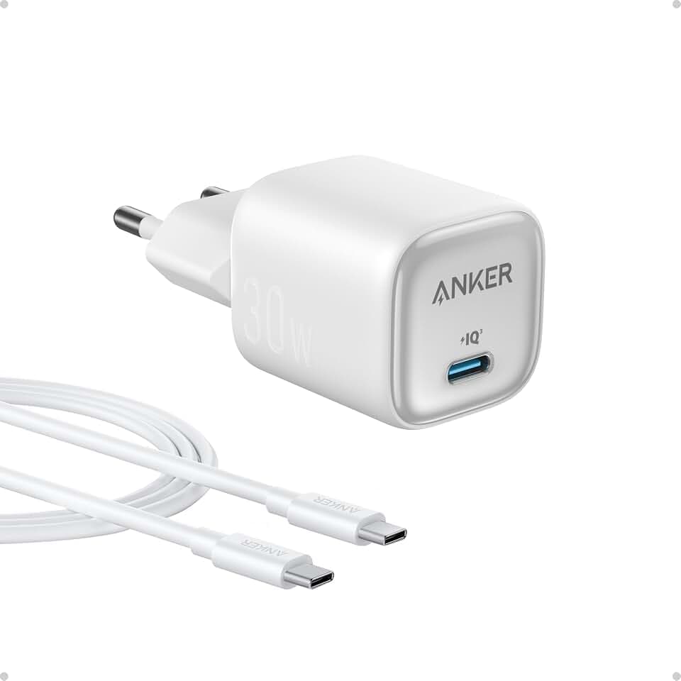 Anker 30W USB C Ladegerät, kompaktes GaN USB C Netzteil