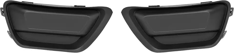 ALMULOO Fog Light Bezel Compatible with 2015-2020 Chevy Chevrolet Colorado Cover Trim Textured Plastic (PP) Black Left & Right Side