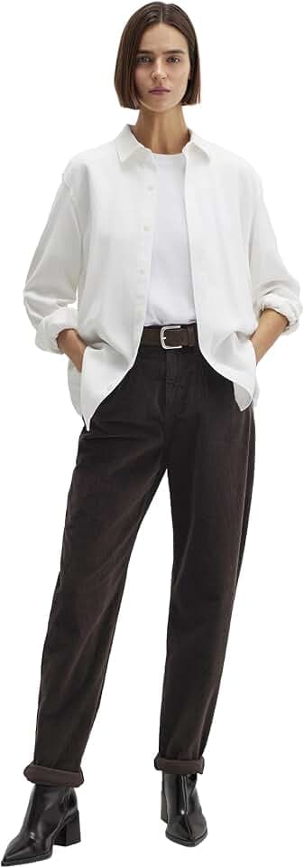 Mavi Damen Denim Pants Pleated Baggy Pants