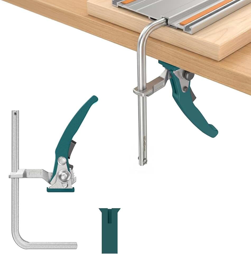 Housolution Schnellspanner Ratschentischklemme, F-Klemme, 1 Stück