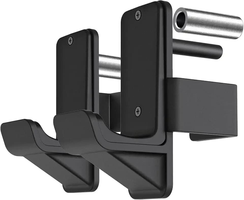 Kipika J-Hooks for 2'x2'and 3'x3' Power Rack - Bottom Reinforced Steel Hooks with Rubber Pad - Set of 2